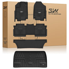 3W front row mats overview showing full coverage and protection