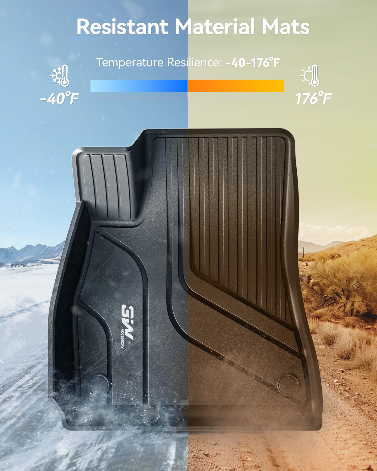 3W raised side lip containing spills and protecting carpeting