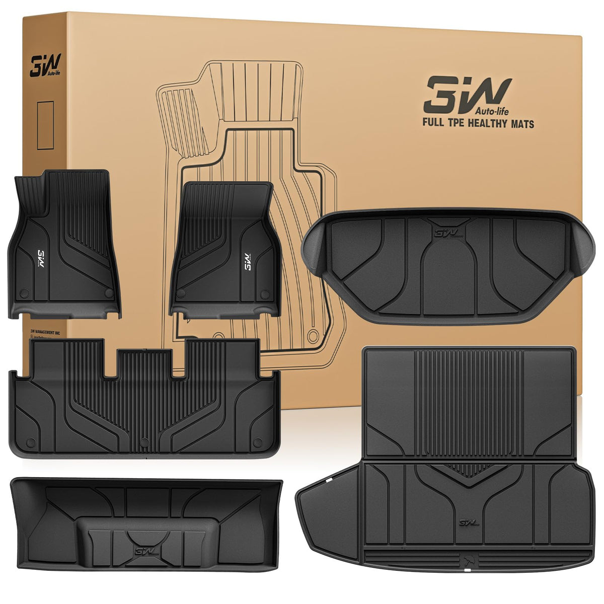 3W front mats showing perfect Tesla Model S fit and clean protection