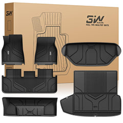 3W front mats showing perfect Tesla Model S fit and clean protection