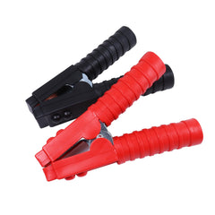 4Bang front view of red and black clamps showing polarity and build quality