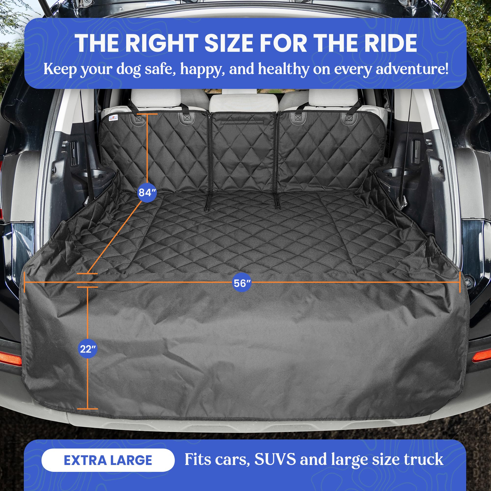 4Knines installed in SUV with folded seats providing extended protection