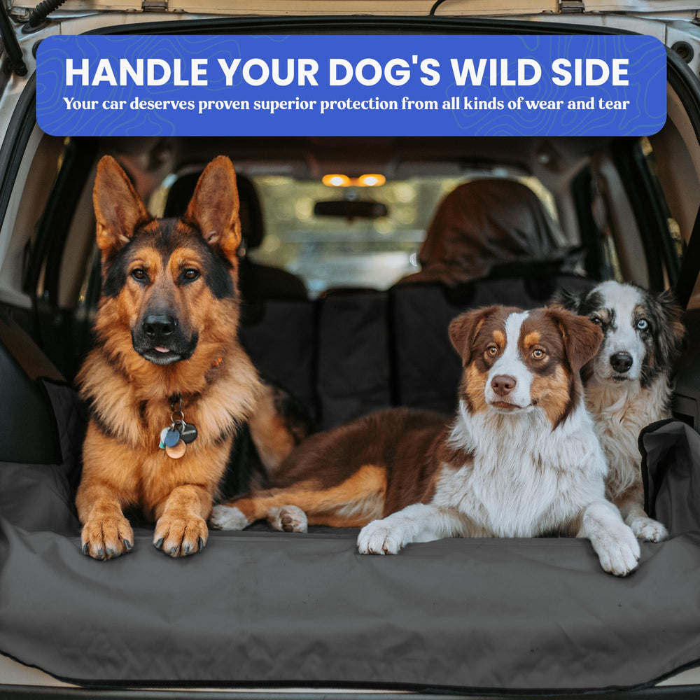 4Knines folded liner compact in trunk showing simple storage and portability