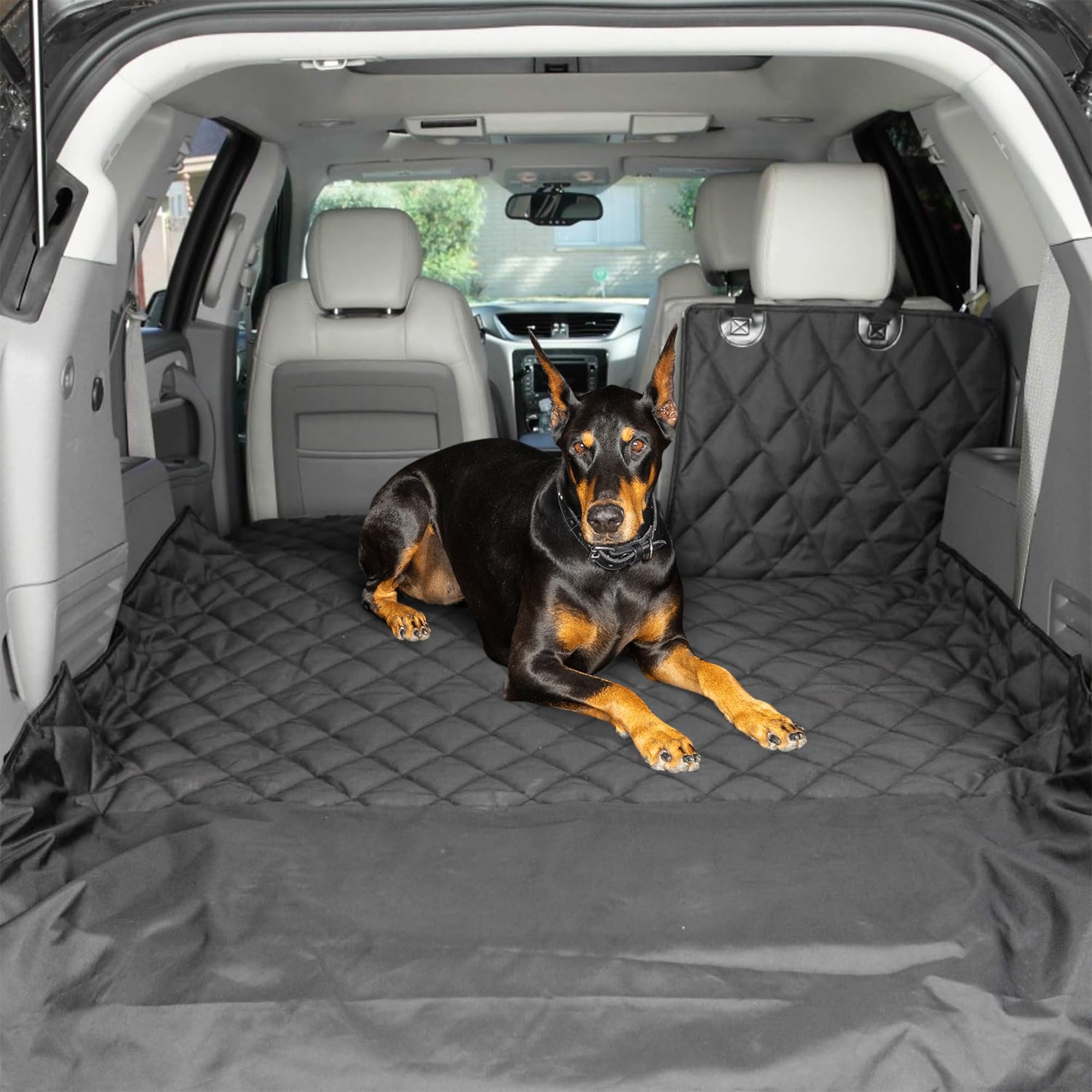 4Knines front view of cargo liner showing full coverage and quick fit
