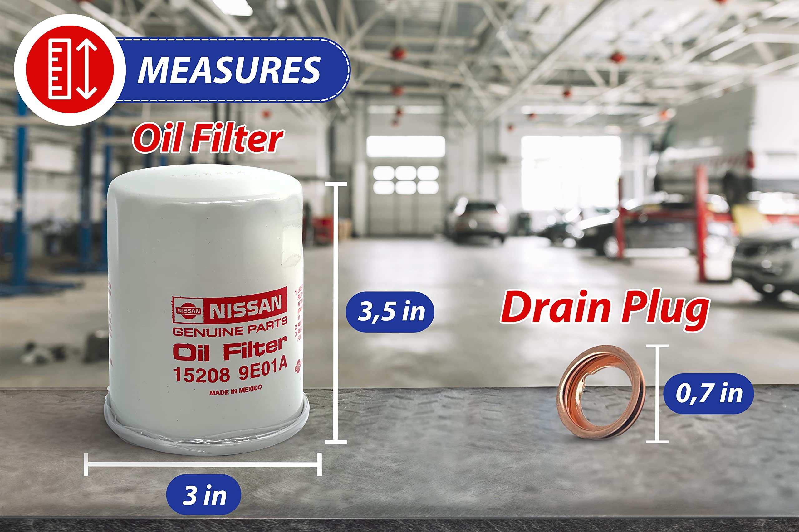 4STEED MOTORS filter side label showing part number for accurate match