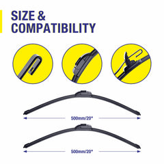 5 PLUS close-up of PTFE-coated rubber edge, reduces streaking