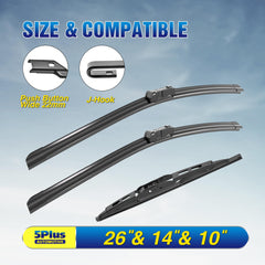 5 PLUS closeup of rubber wiping edge showing durable flexibility for clear glass contact