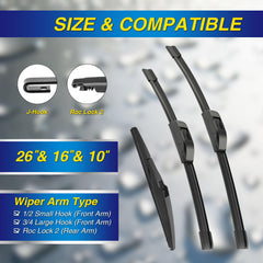 5 PLUS 26-inch driver blade close-up showing fit and improved water clearing