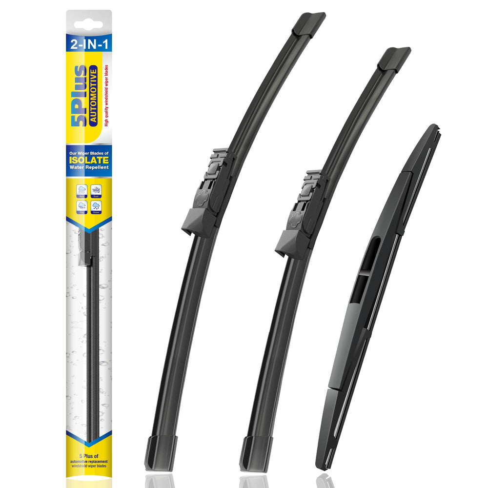 5 PLUS front packaging three-pack showing compatibility and fit benefits