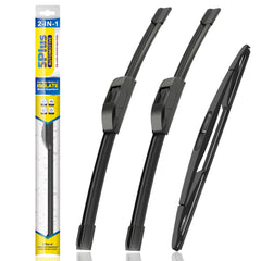 5 PLUS front packaging showing three-blade set and fitment benefits