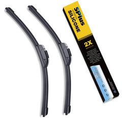 5 PLUS front packaging showing the 22" and 21" blade pair and fit details