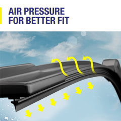 5 PLUS installed on Ford F150 windshield, improves driver visibility