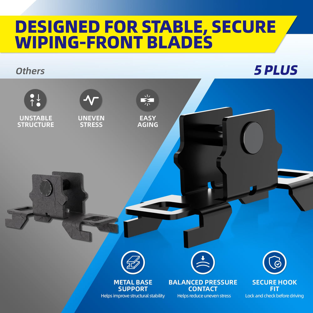 5 PLUS blade next to ruler showing exact length for accurate fitment verification