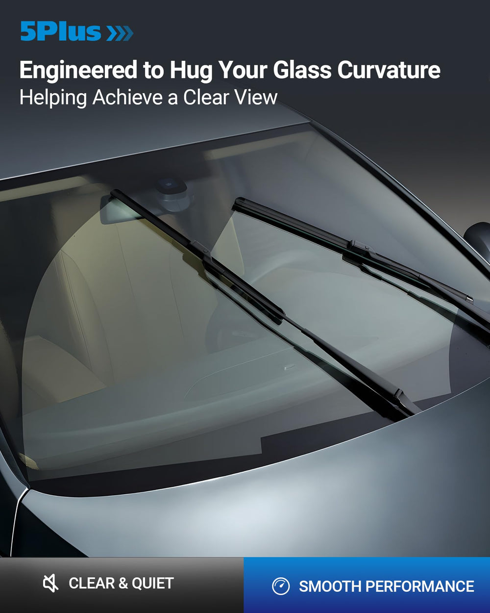 5 PLUS passenger and rear blades side-by-side for correct size matching