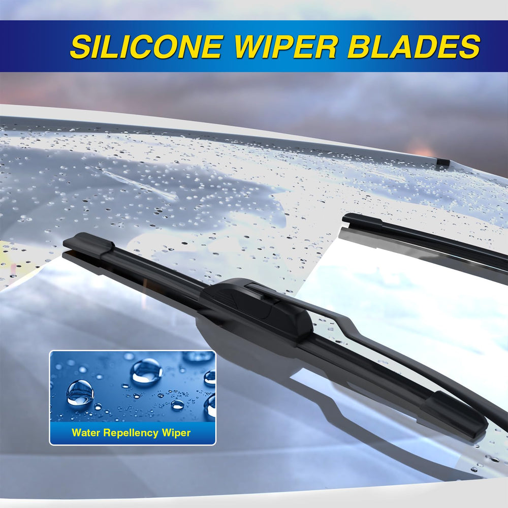 5 PLUS passenger blade shown with ruler to confirm 21-inch fitment