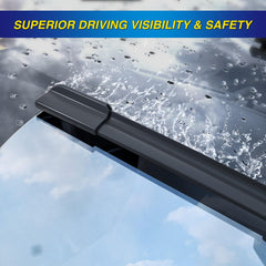 5 PLUS rear 13-inch blade mounted on hatch improving rear visibility