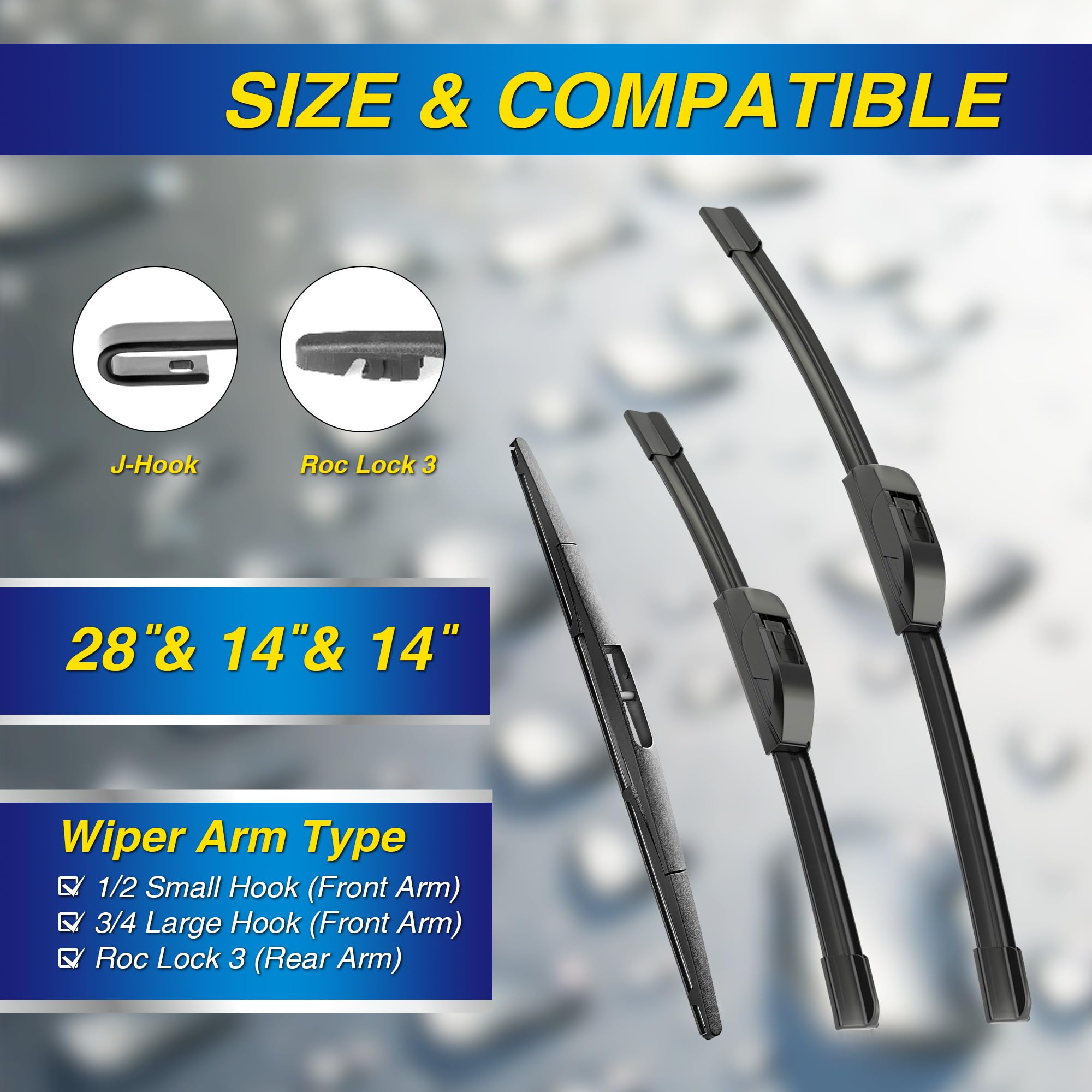 5 PLUS silicone wiper edge close-up displaying smooth profile and improved water shedding
