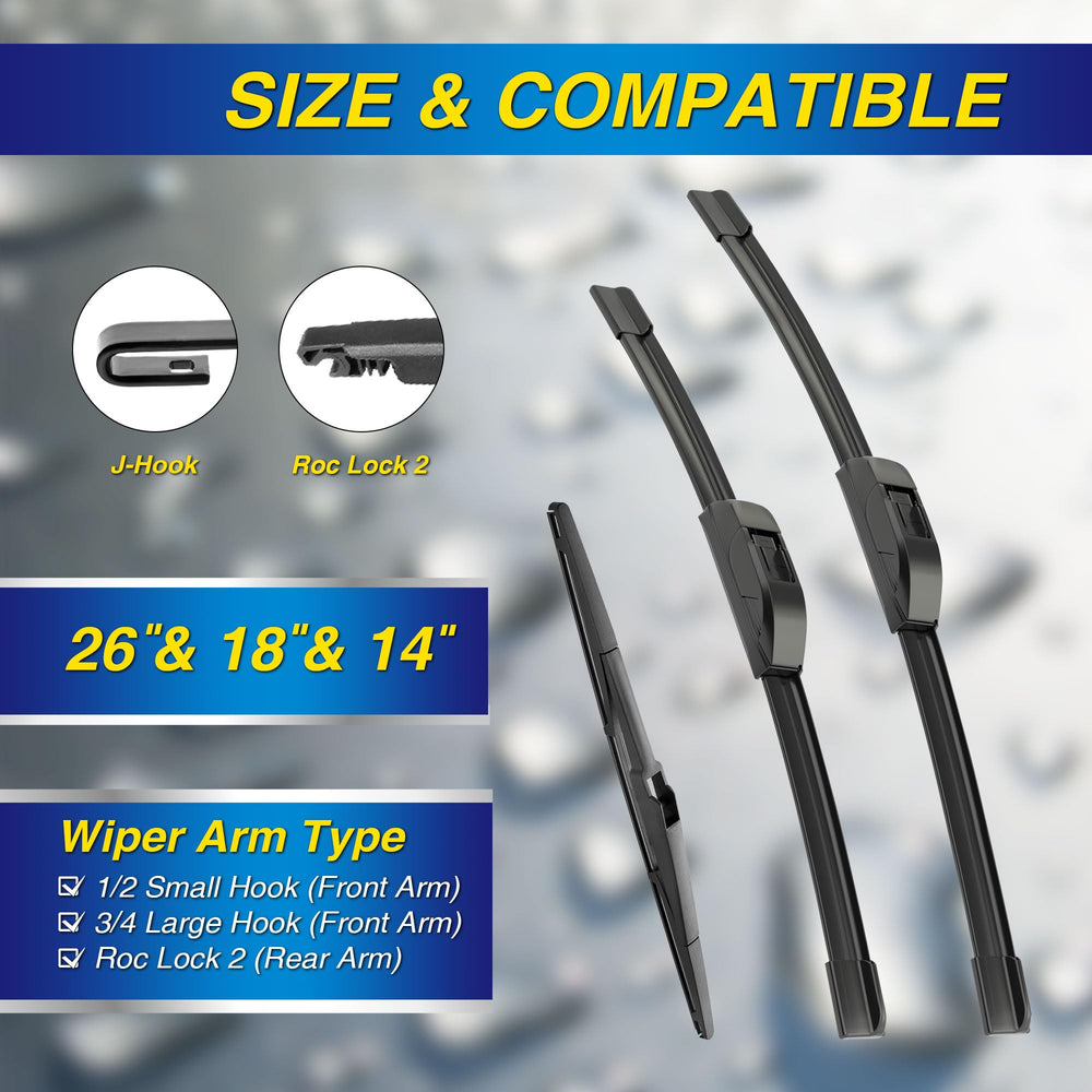 5 PLUS driver blade close-up silicone edge for streak-free clearing
