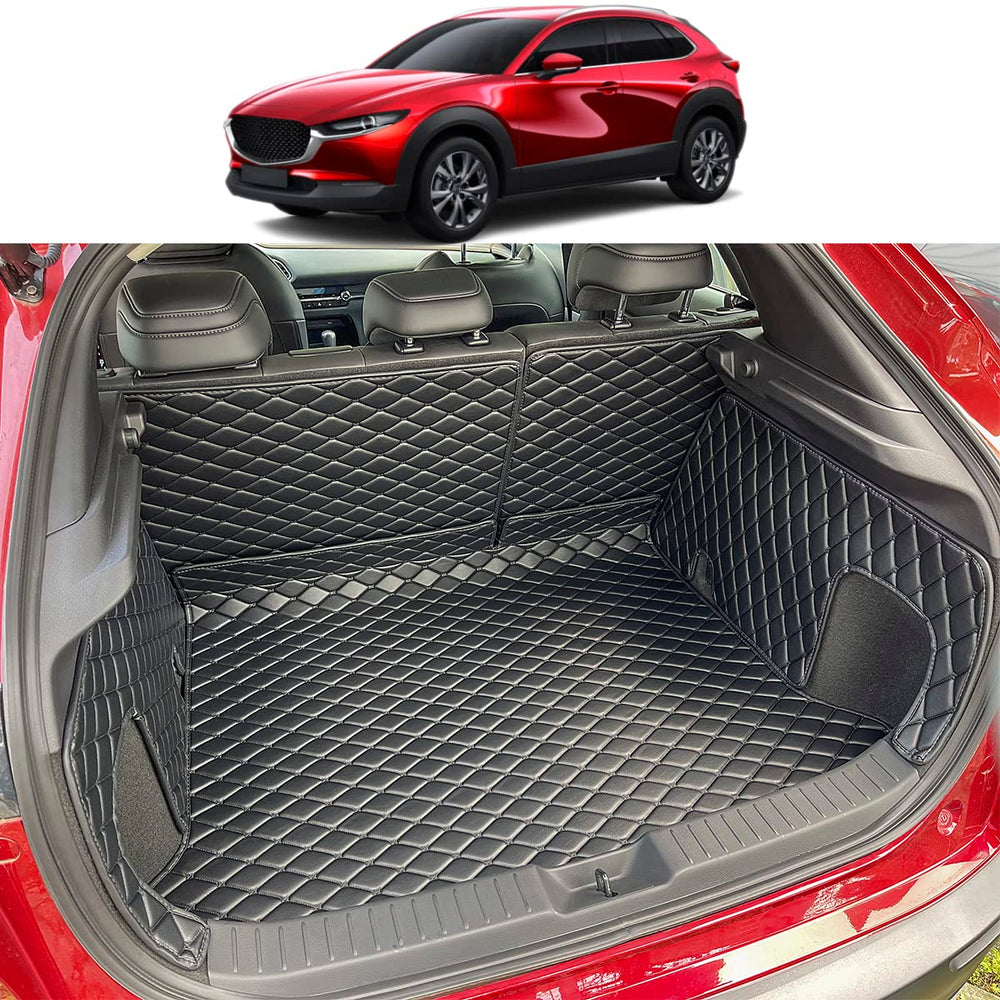 7DEEKEI trunk mat front view showing full-fit protection and clean finish