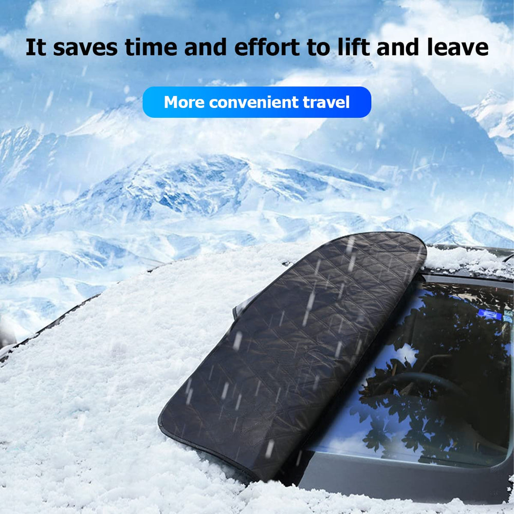 8sanlione lifestyle image car parked with cover saving morning scraping time