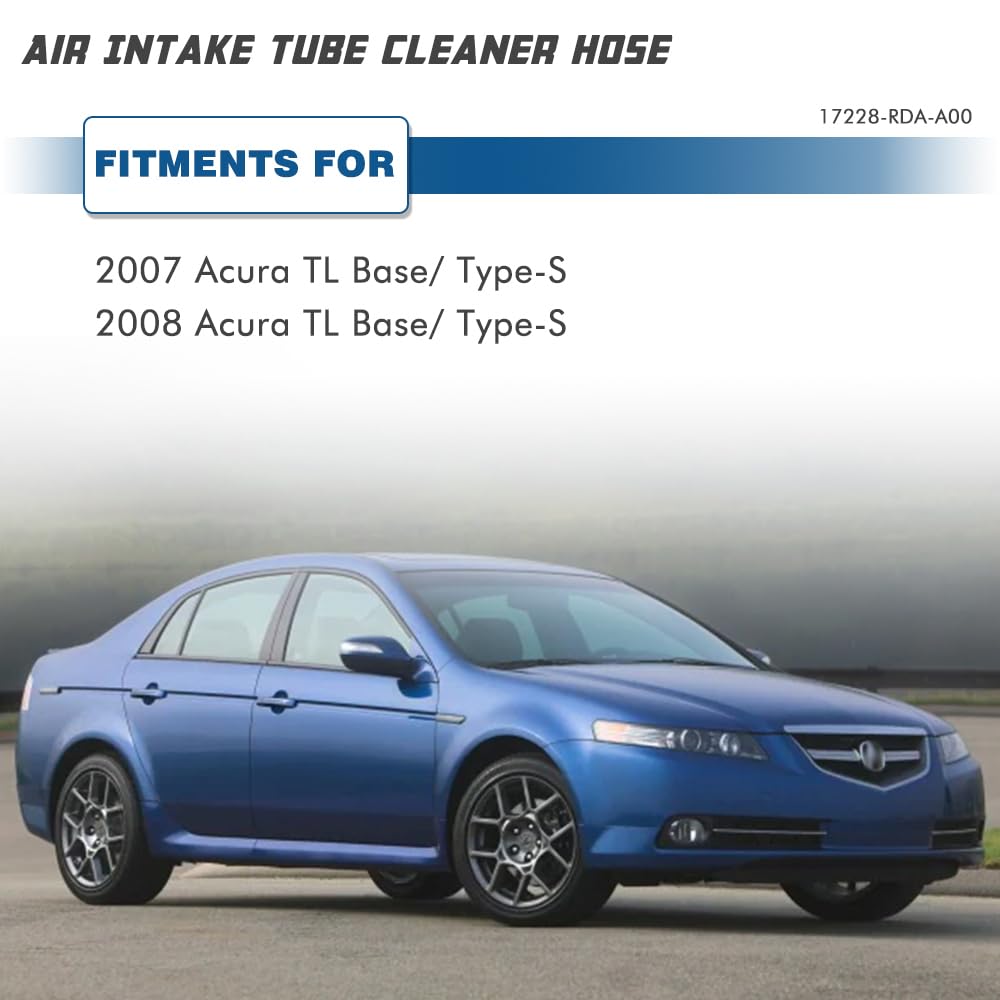 A ABIGAIL hose installed in an Acura TL engine bay ensuring proper airflow