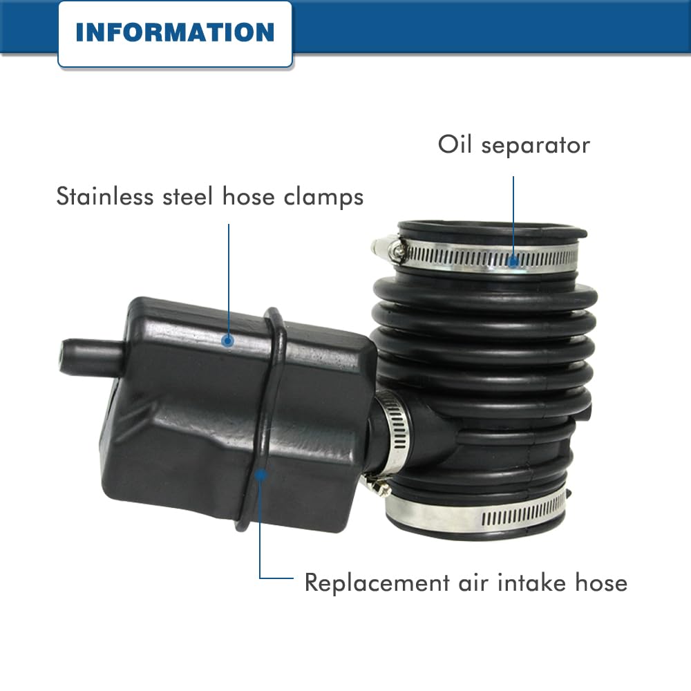 A ABIGAIL hose installed on Nissan engine showing proper routing benefit