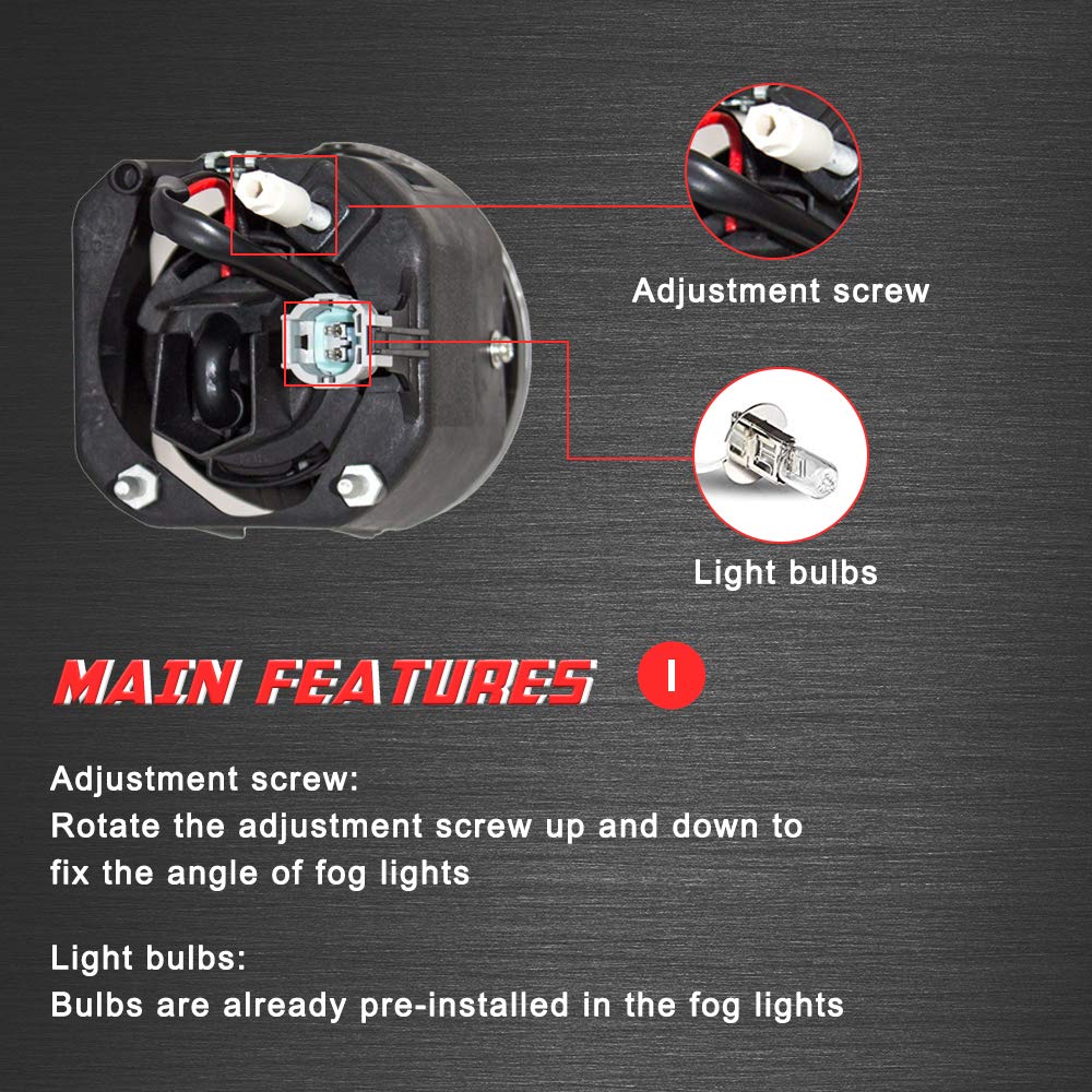 A ABIGAIL fog lamp mounted on a Nissan bumper demonstrating factory-fit appearance