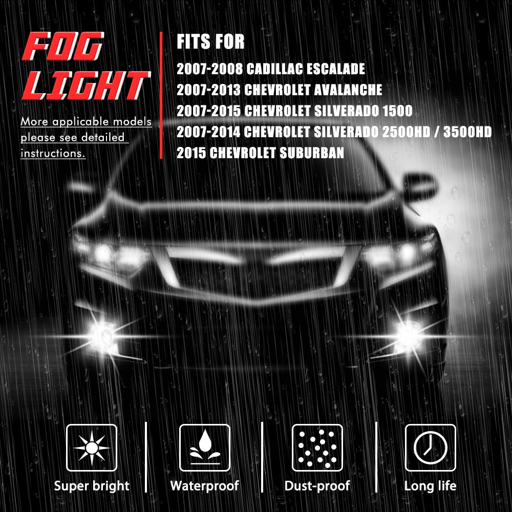 A ABIGAIL fog lamp mounted on Silverado bumper demonstrating fit and improved lighting