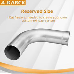 A-KARCK elbow installed under vehicle demonstrating routing advantage