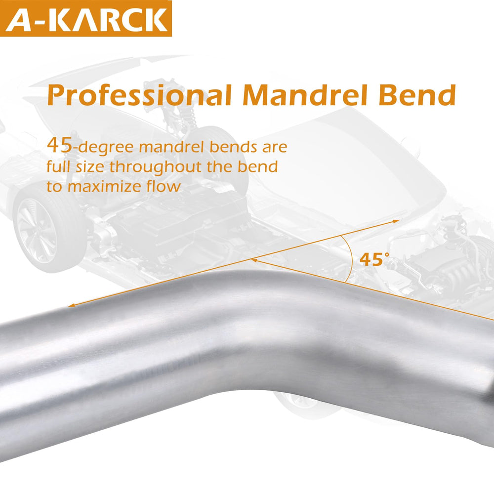 A-KARCK mandrel bend interior profile closeup highlighting smooth flow benefits