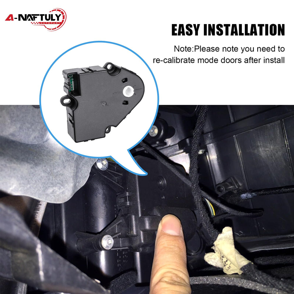A-NAFTULY actuator side profile mounted demonstrating OE-like alignment