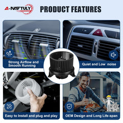 A-NAFTULY close-up of fan cage detail highlighting balanced design and quiet operation