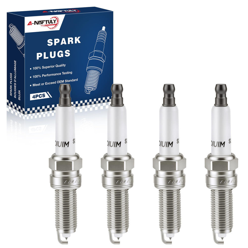 A-NAFTULY front packaging showing four iridium spark plugs and product info, easy identification
