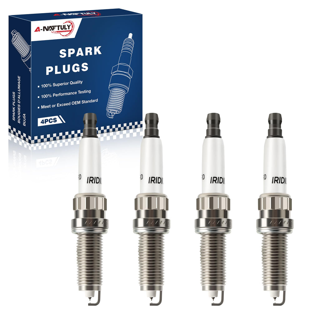 A-NAFTULY front packaging showing four iridium plugs and fitment benefit