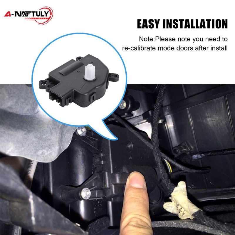 A-NAFTULY actuator installed in a vehicle dash demonstrating restored airflow