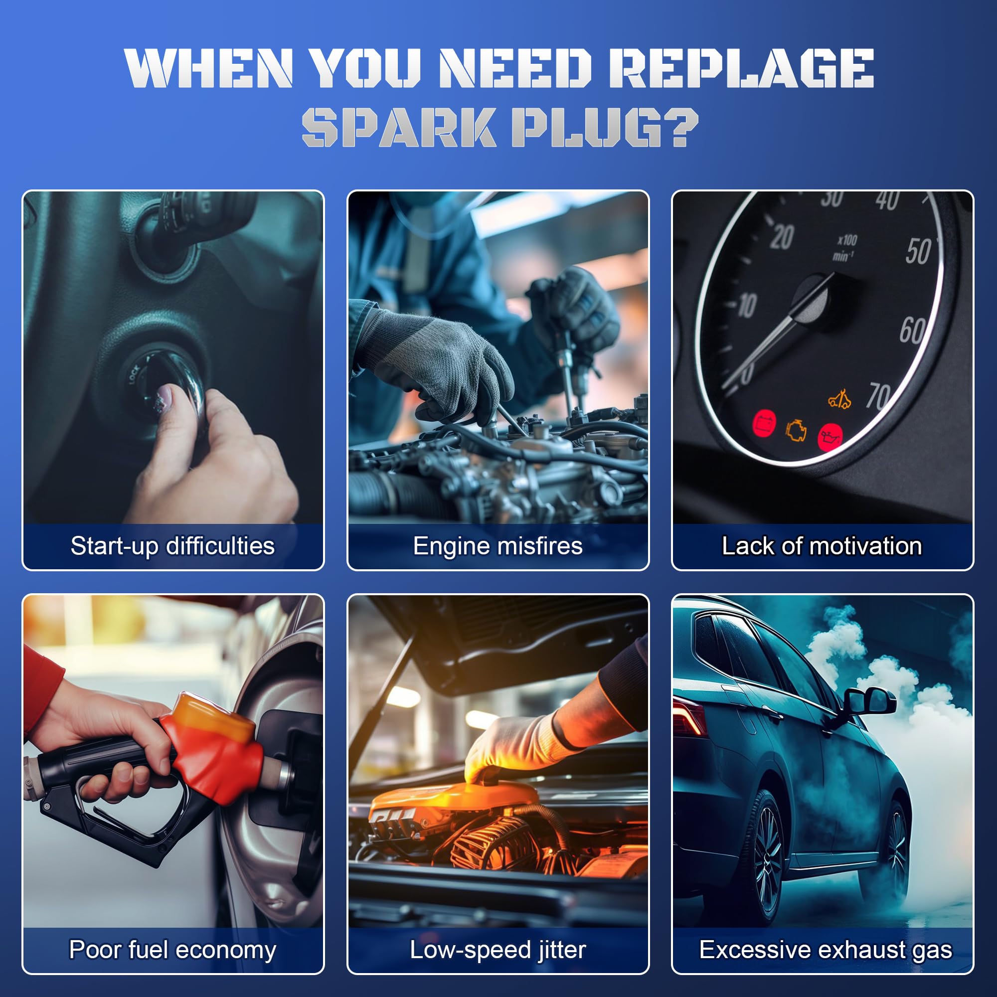 A-NAFTULY open package with four spark plugs displayed for quick visual inspection
