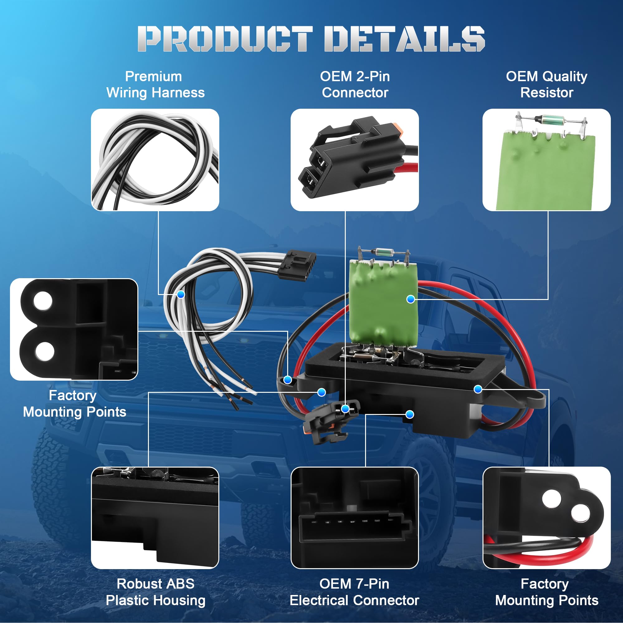 A-NAFTULY harness detail with secure connector for easier replacement