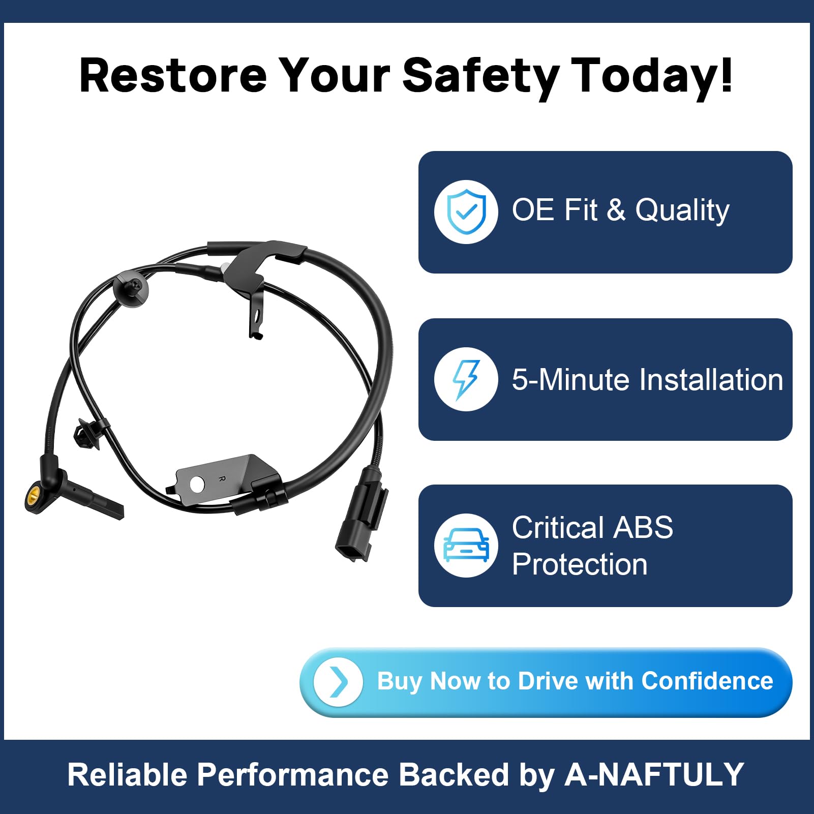 A-NAFTULY sensors on a workbench with tools highlighting quick professional fitment