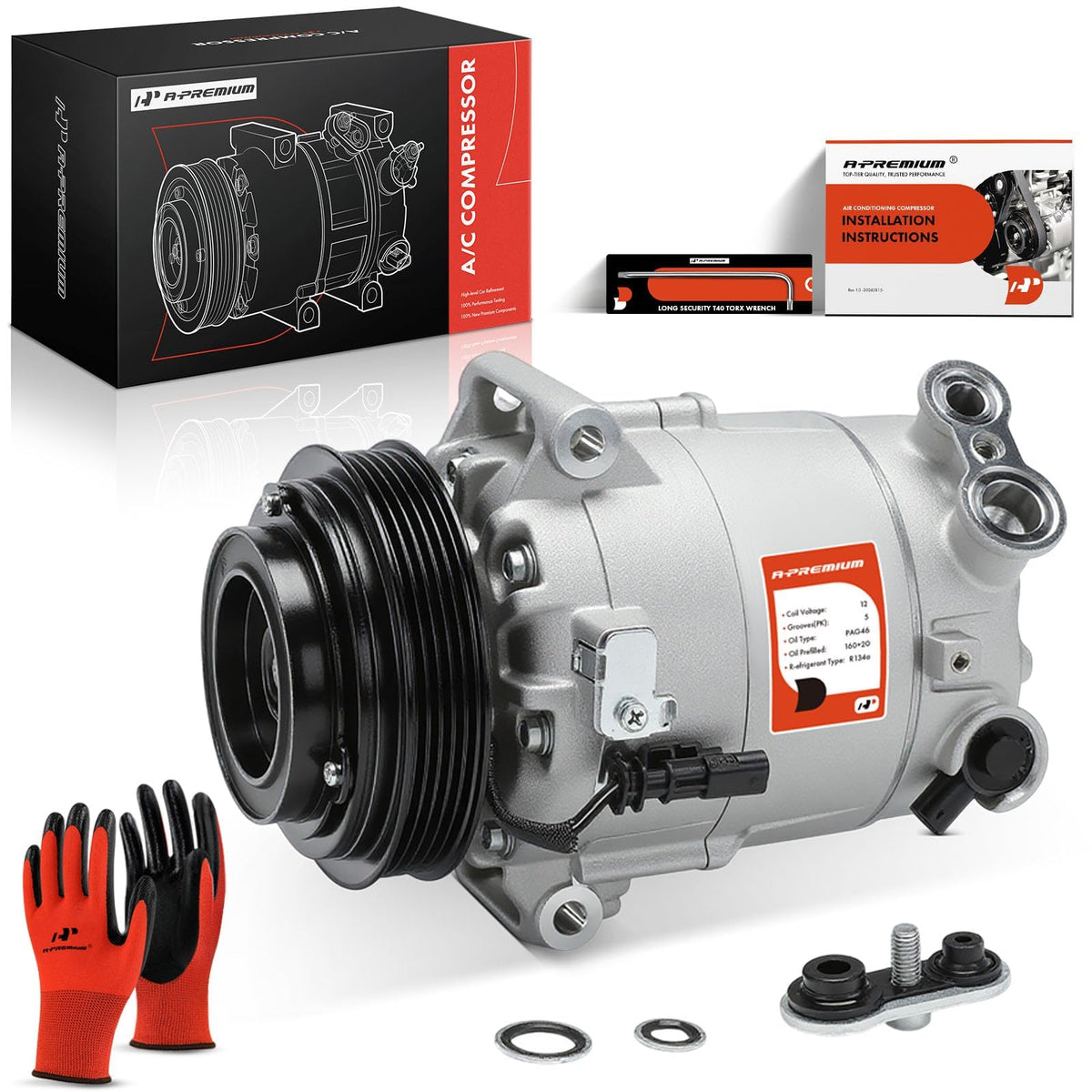 A-Premium front assembly view showing complete compressor for easy replacement