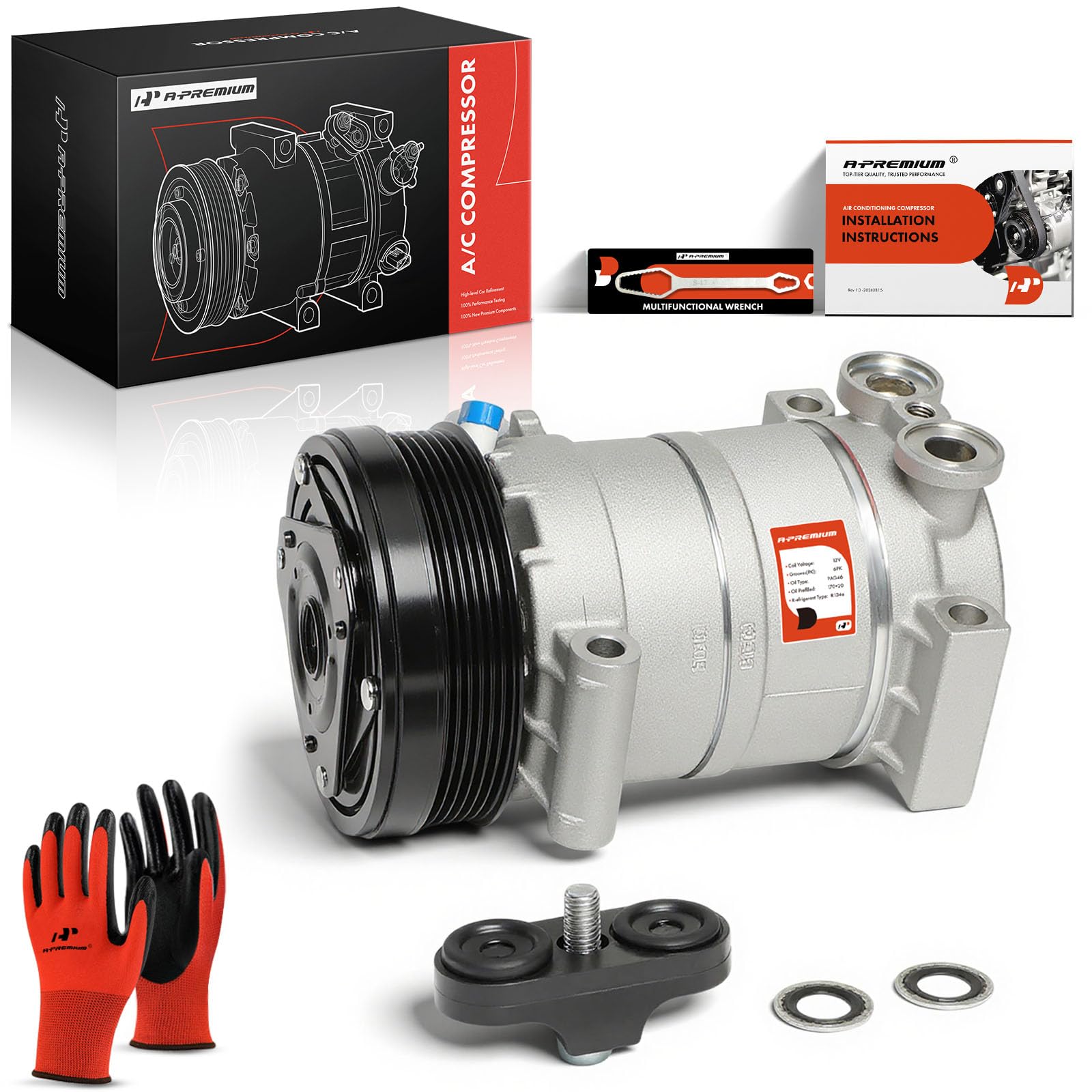 A-Premium compressor front view showing mounting ease and reliable fit