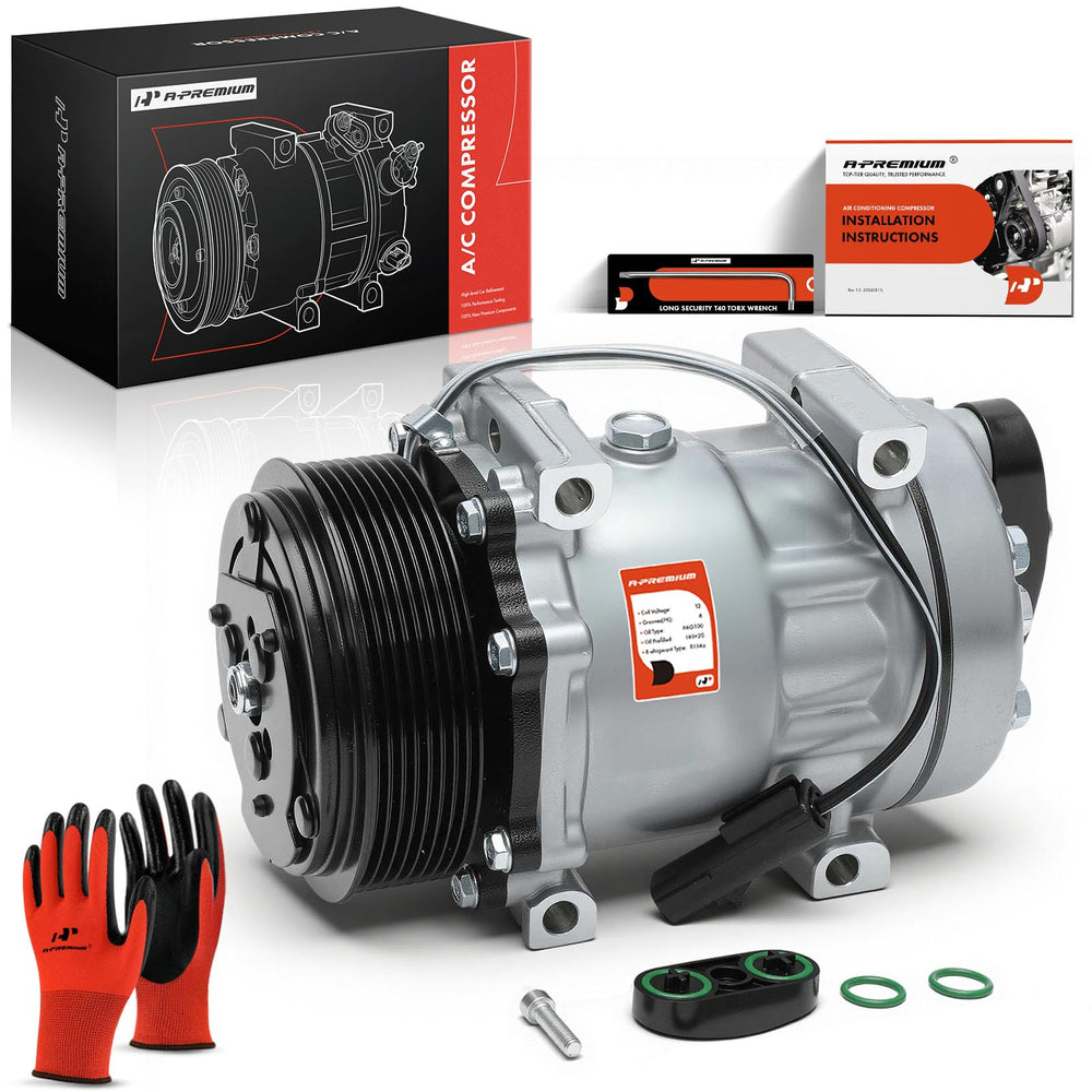A-Premium compressor front view showing solid mount points and direct-fit ease