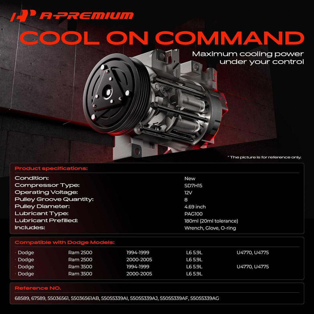 A-Premium pulley detail highlighting 8 grooves for correct belt alignment