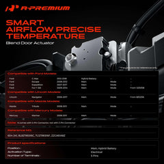 A-Premium actuator 5-pin connector close-up ensuring correct electrical match