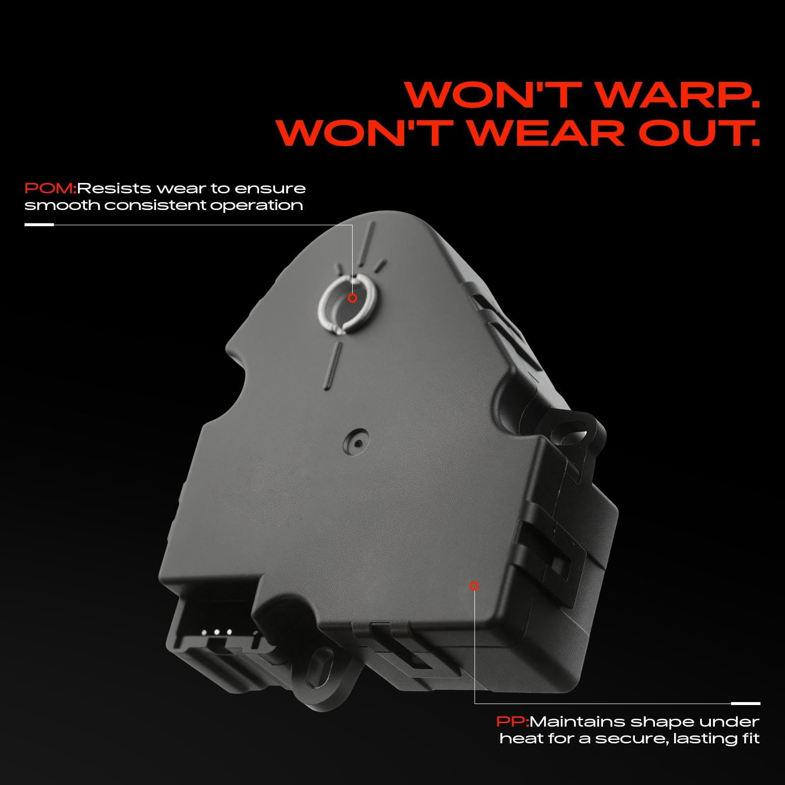 A-Premium actuator close-up of five-pin plug to confirm correct wiring