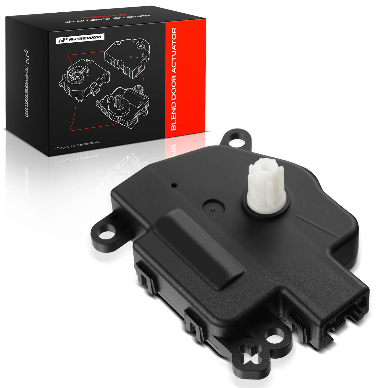 A-Premium actuator front view showing shape and mounting for easy fit