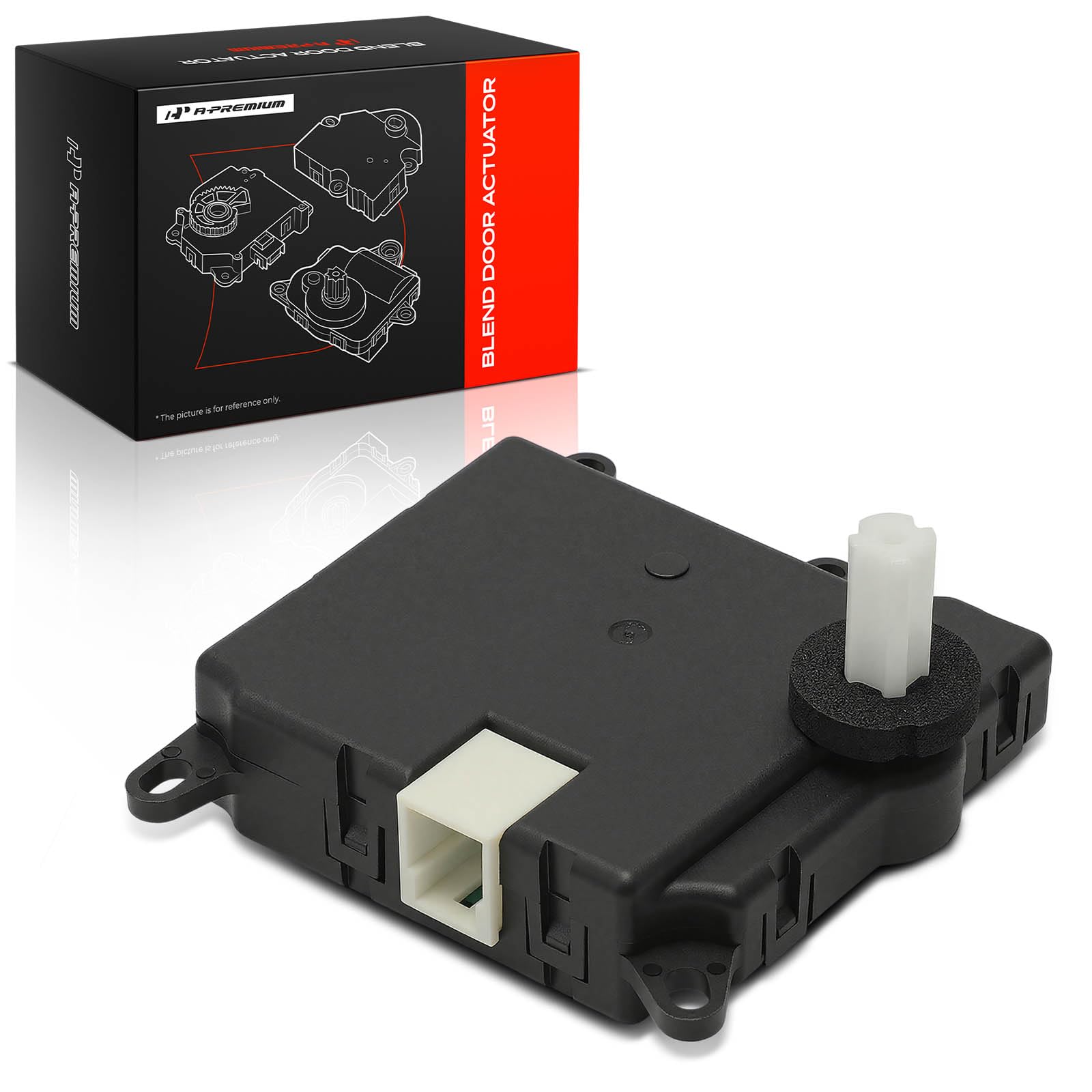 A-Premium actuator front view showing mounting points and fit for easy installation