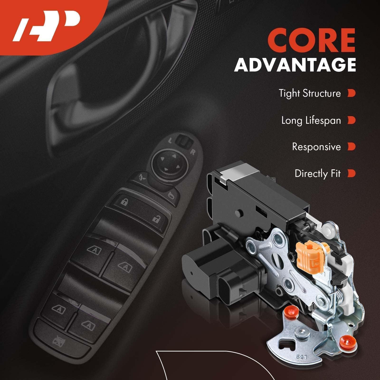 A-Premium actuator label with part numbers ensuring correct replacement
