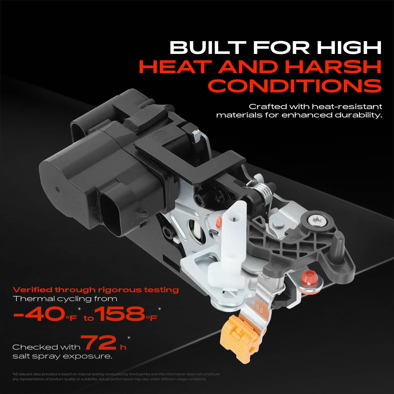 A-Premium installed actuator inside door assembly demonstrating correct placement