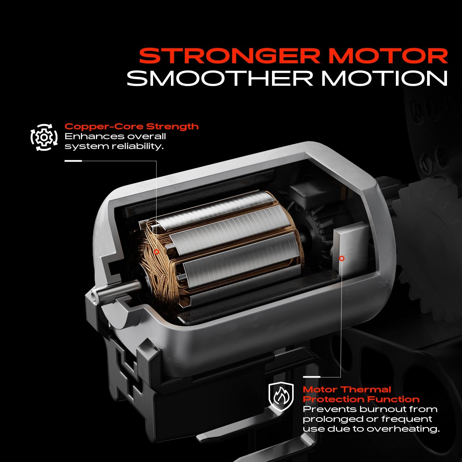 A-Premium actuator held in hand to show compact size and scale