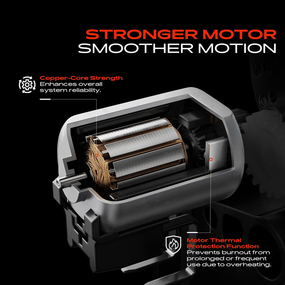 A-Premium actuator held in hand to show compact size and scale